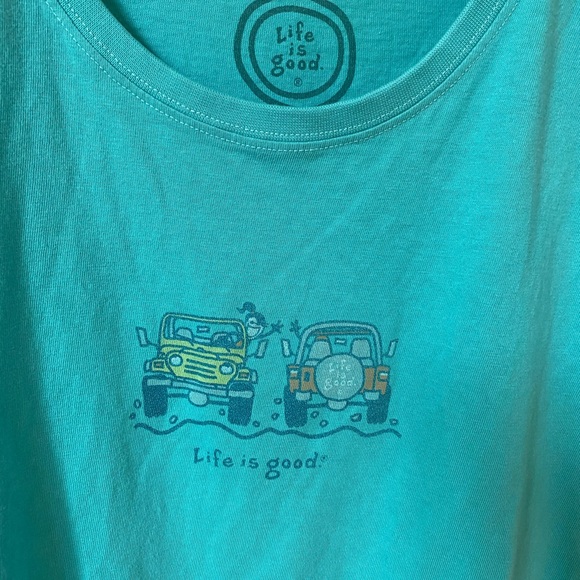 Life is Good Jeep Wave T Shirt - Picture 4 of 5